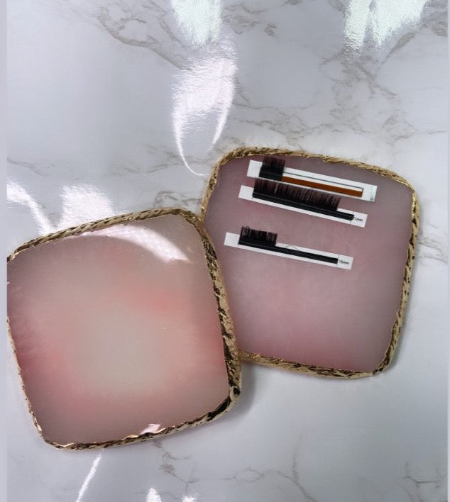 Pink Marble Lash Tile